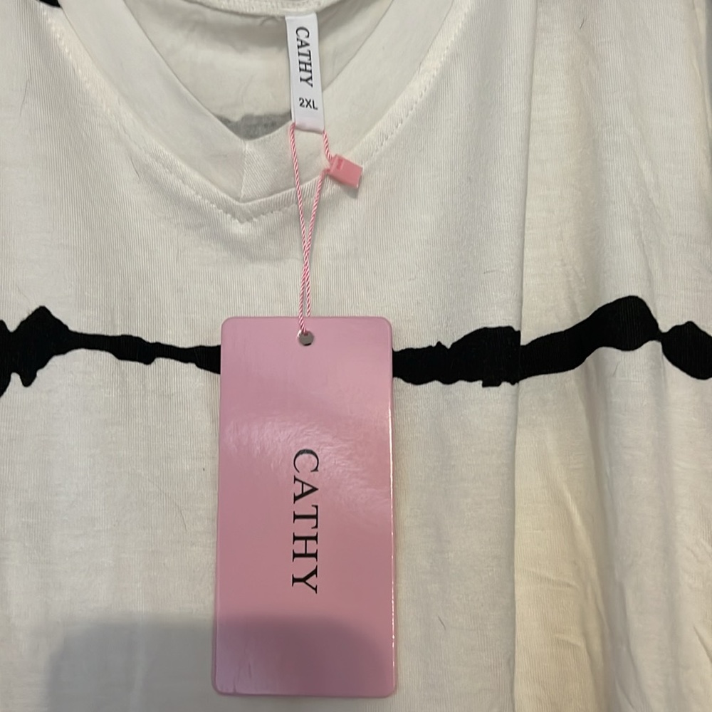 Cathy stripes t shirt 2xl - Picture 3 of 4